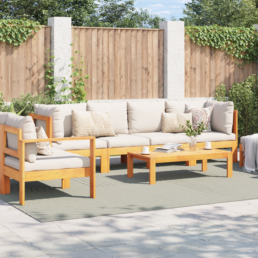 Områdetæpper Rektangulær PALMERAS Grøn 200 x 280 cm Polyester