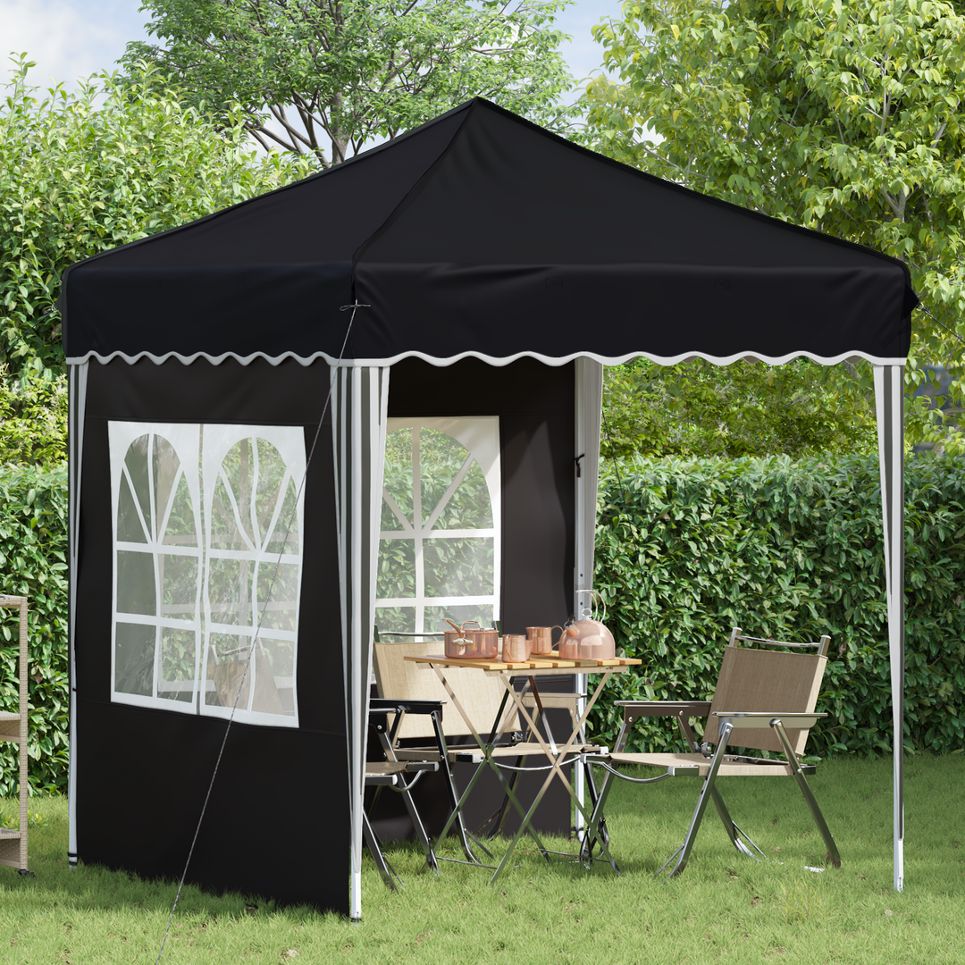 Pop-up Festtelt 195 x 195 x 245 cm Antracit Oxford stof