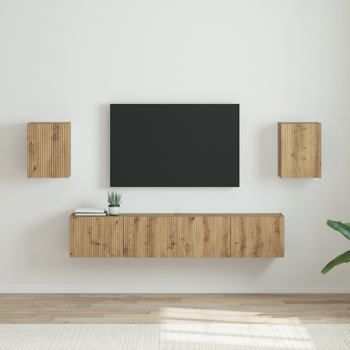 TV vægskab 2 pcs Artisan eg 30 x 31 x 40 cm Konstrueret træ