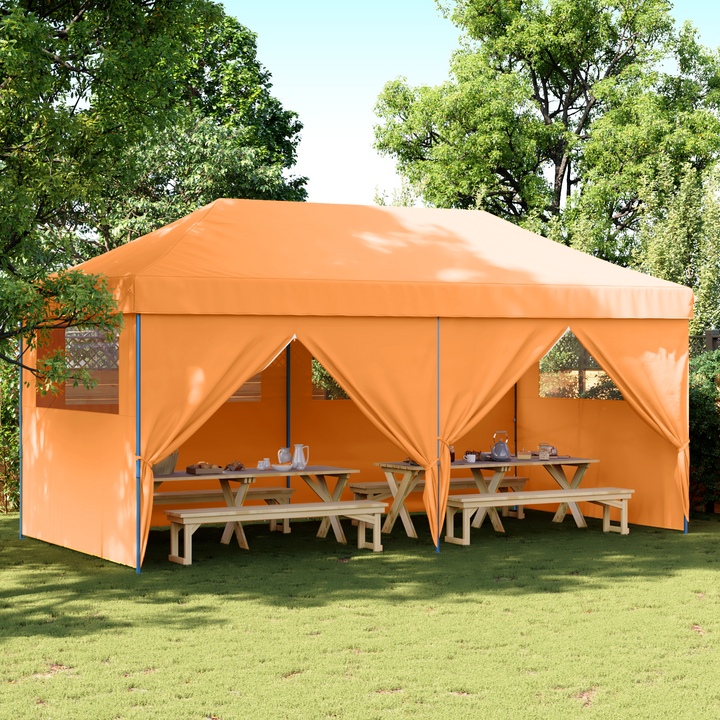 Party Tent Orange 292 x 580 x 315 cm Oxford stof