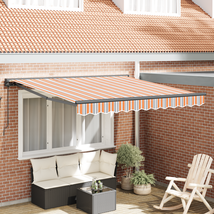 Markiseramme Blå og Orange 300 x 250 cm