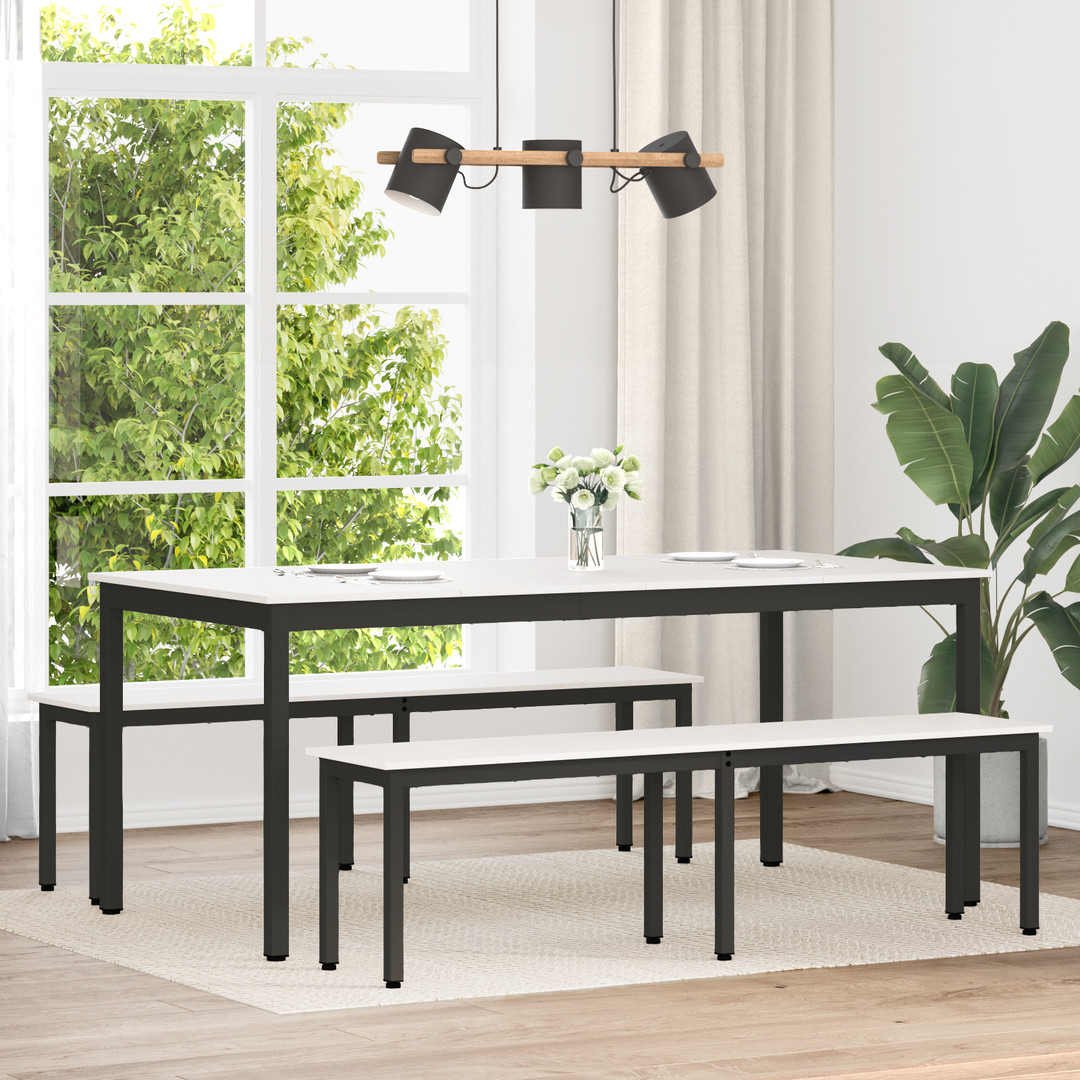 bænk Hvid 160 x 35 x 45 cm Massiv fyrretræ
