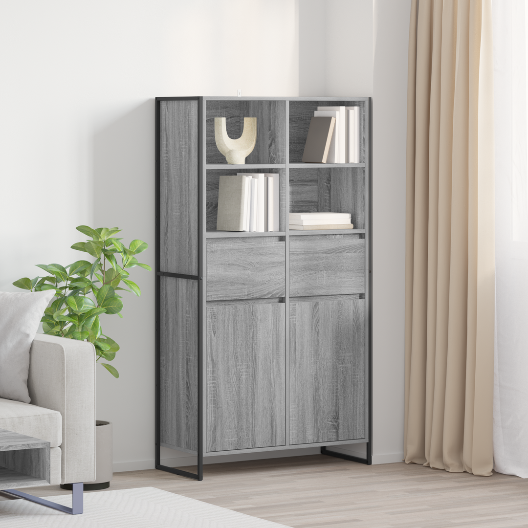Sideboard Grå Sonoma 81 x 36 x 150.5 cm Konstrueret træ