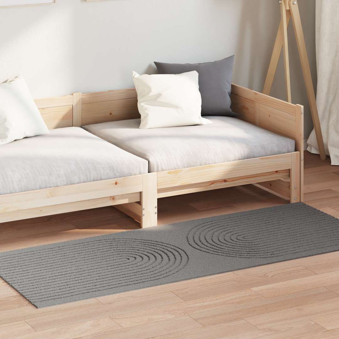 Områdetæpper Rektangulær GALATI Grå 200 x 80 cm Polyester