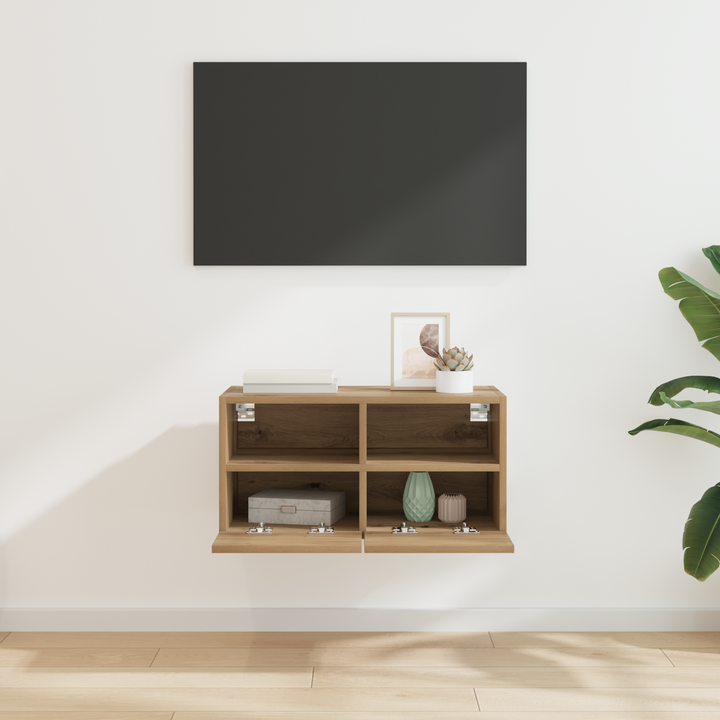 TV vægskab Artisan Egetræ 60 x 30 x 30 cm Konstrueret træ