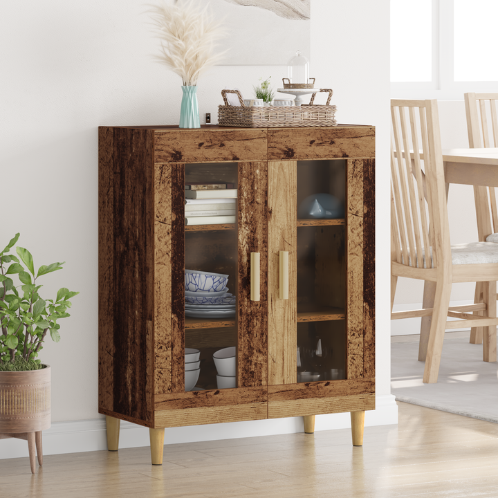 Sideboard Gammelt træ 69,5 x 34 x 90 cm Konstrueret træ