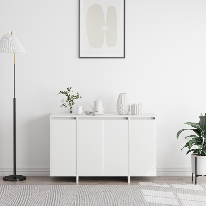 Sideboard Hvid 120 x 41 x 75 cm Konstrueret træ