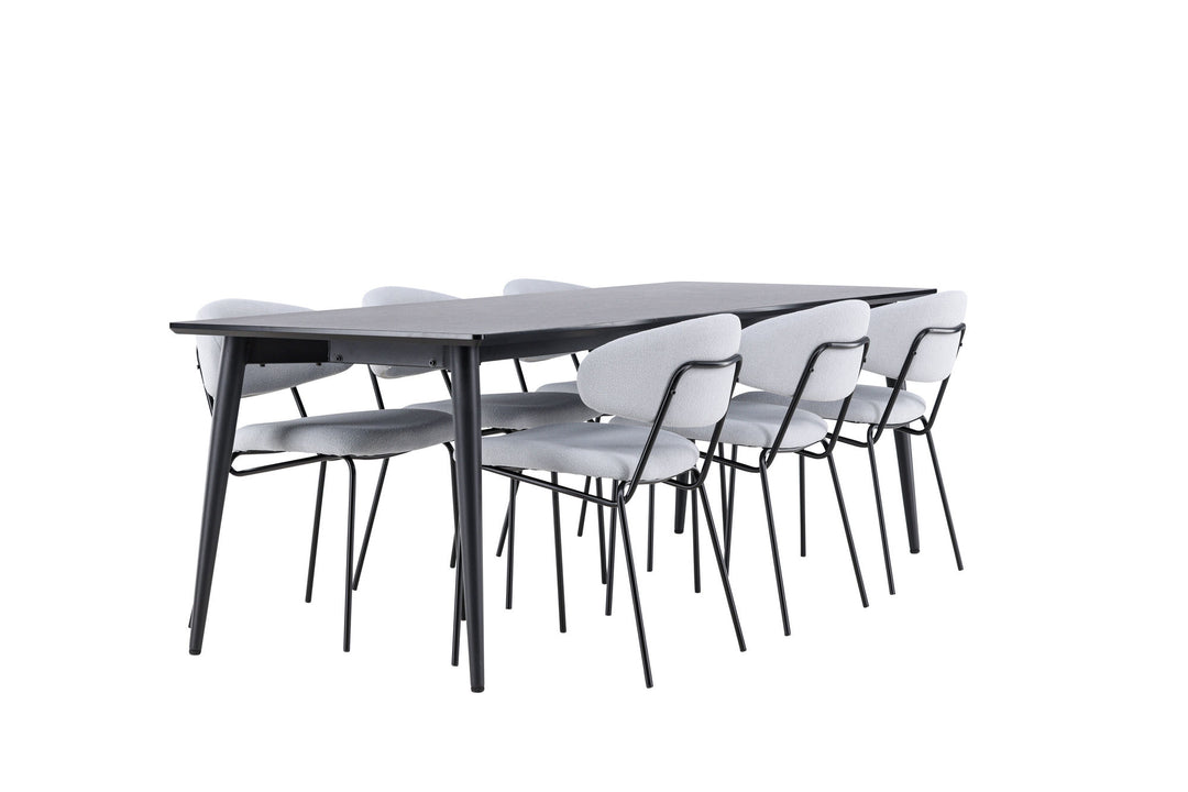 Venture Home Ellis Dining Table with Chico Dining Chair