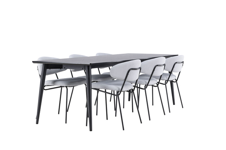 Venture Home Ellis Dining Table with Chico Dining Chair