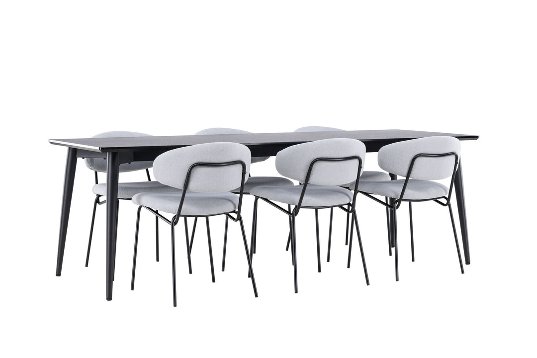 Venture Home Ellis Dining Table with Chico Dining Chair