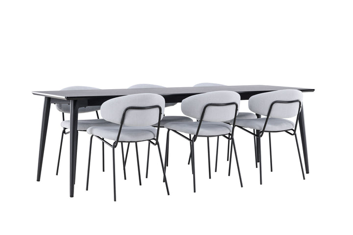 Venture Home Ellis Dining Table with Chico Dining Chair
