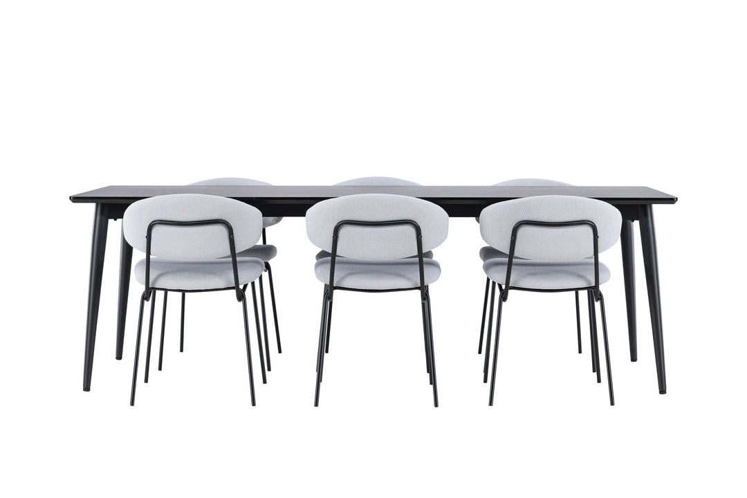 Venture Home Ellis Dining Table with Chico Dining Chair