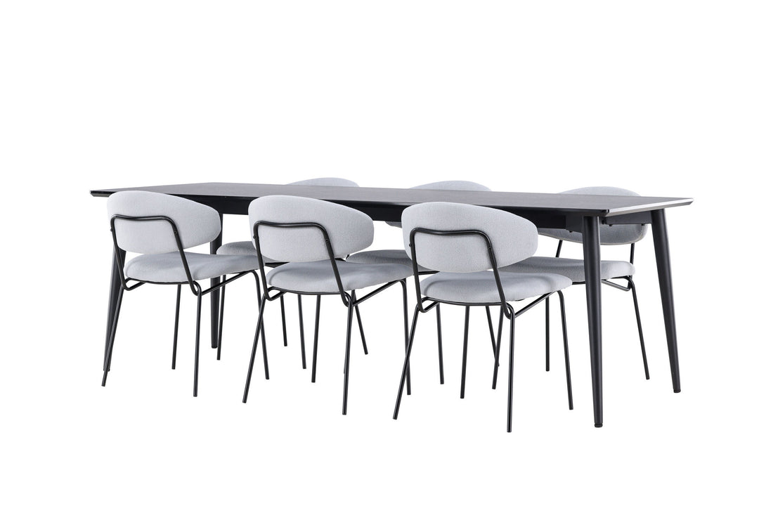 Venture Home Ellis Dining Table with Chico Dining Chair