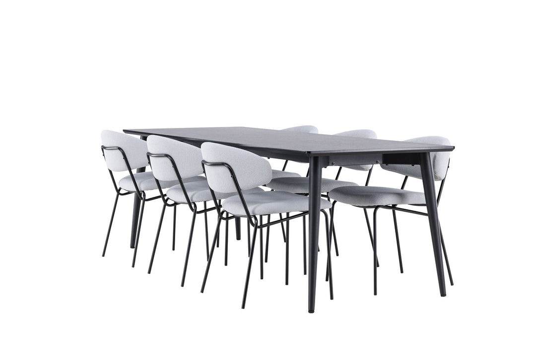 Venture Home Ellis Dining Table with Chico Dining Chair