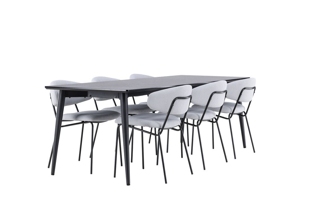 Venture Home Ellis Dining Table with Chico Dining Chair