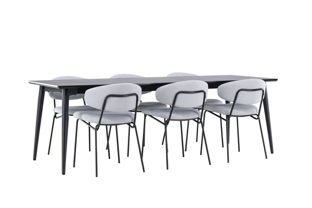 Venture Home Ellis Dining Table with Chico Dining Chair