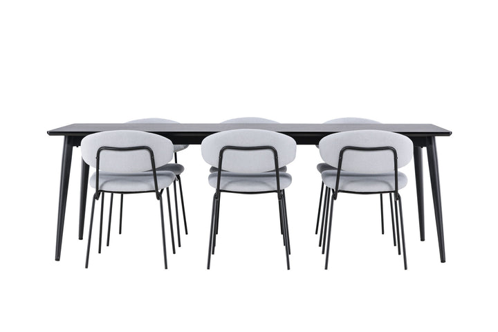 Venture Home Ellis Dining Table with Chico Dining Chair