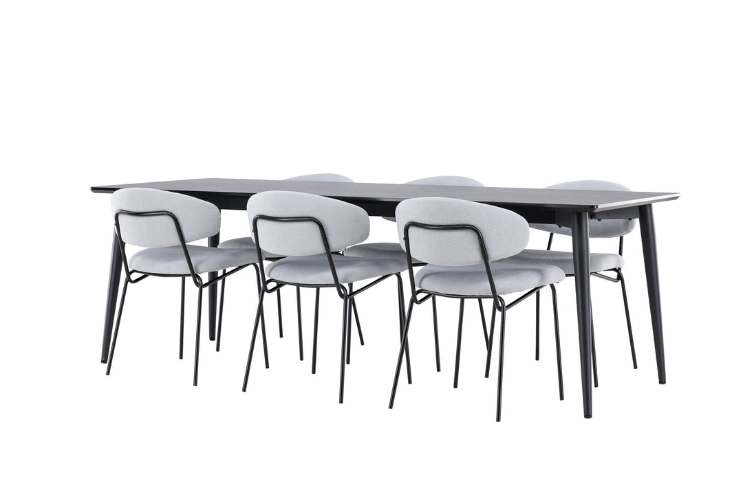 Venture Home Ellis Dining Table with Chico Dining Chair