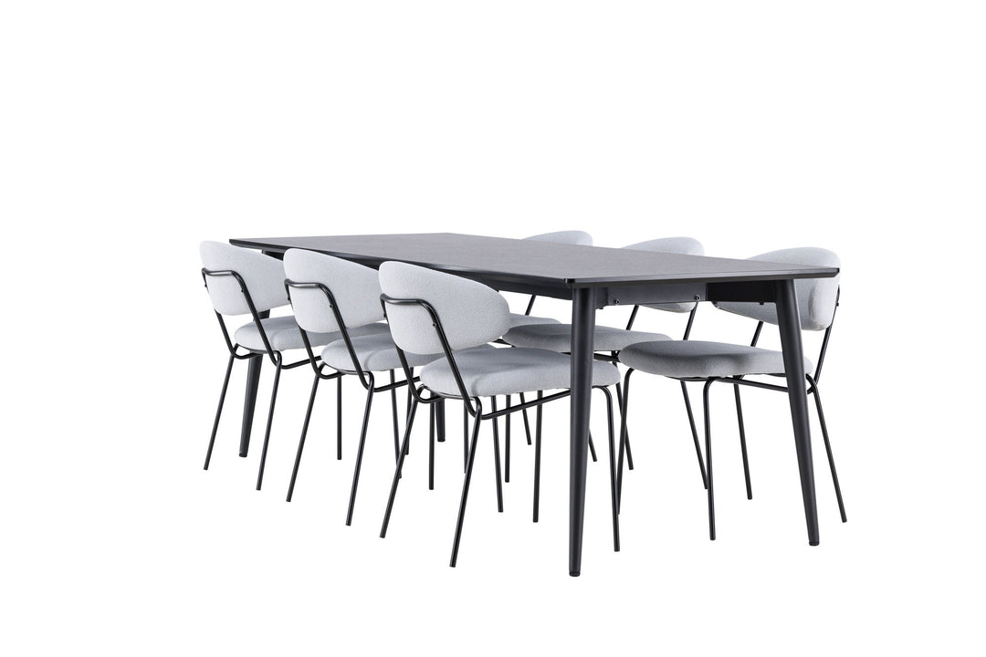 Venture Home Ellis Dining Table with Chico Dining Chair