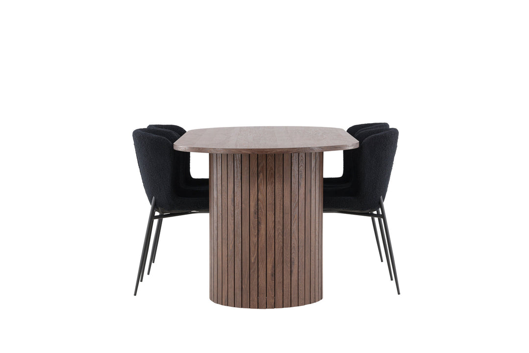 Venture Home Härön Dining Table with Modesto Dining Chair