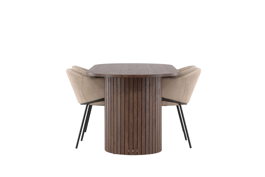 Venture Home Härön Dining Table with Evelina Dining Chair