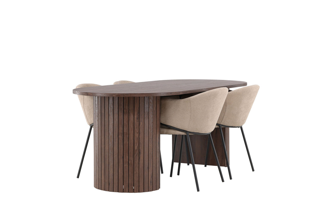 Venture Home Härön Dining Table with Evelina Dining Chair