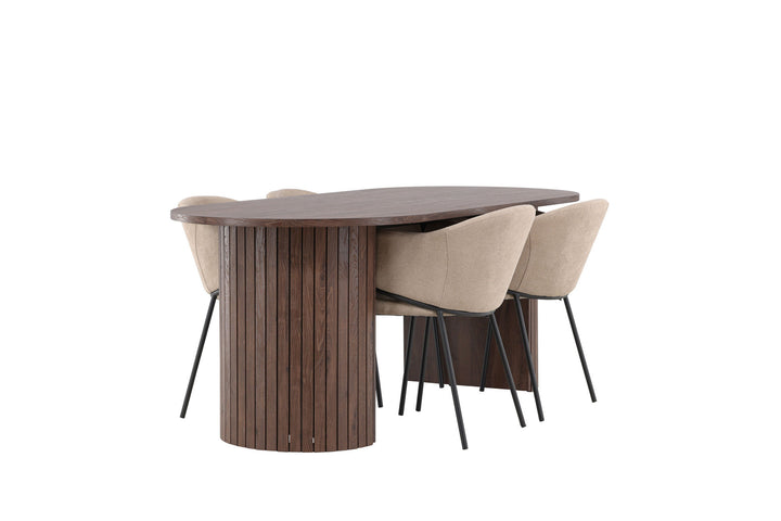 Venture Home Härön Dining Table with Evelina Dining Chair