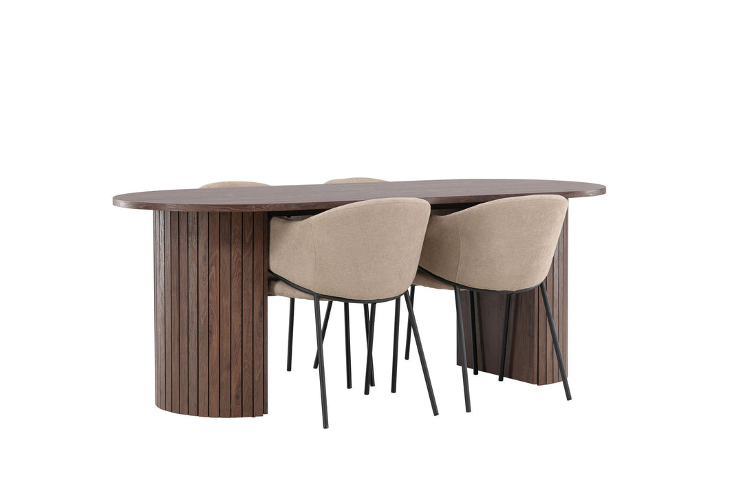 Venture Home Härön Dining Table with Evelina Dining Chair