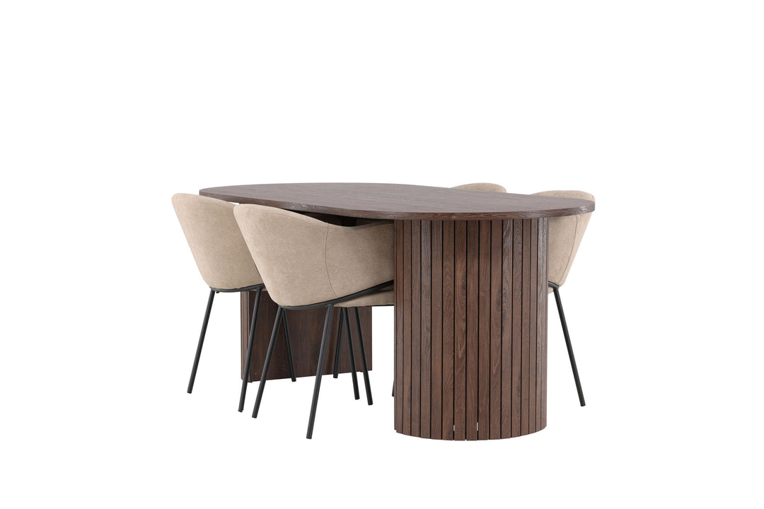 Venture Home Härön Dining Table with Evelina Dining Chair