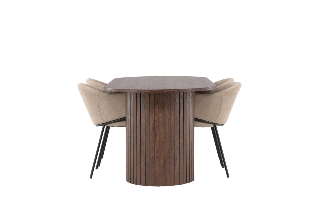 Venture Home Härön Dining Table with Evelina Dining Chair