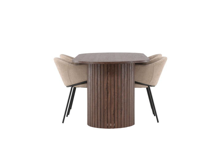 Venture Home Härön Dining Table with Evelina Dining Chair