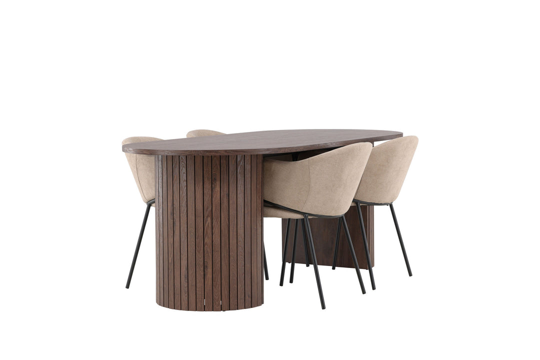 Venture Home Härön Dining Table with Evelina Dining Chair
