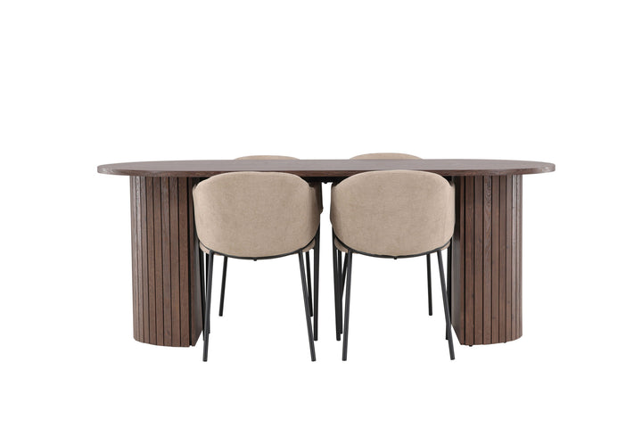 Venture Home Härön Dining Table with Evelina Dining Chair