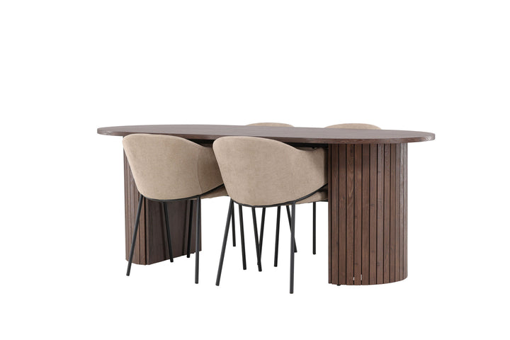 Venture Home Härön Dining Table with Evelina Dining Chair