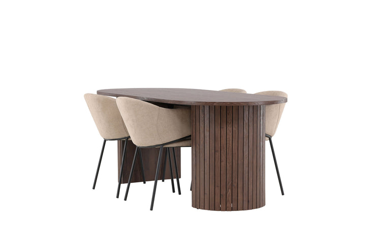 Venture Home Härön Dining Table with Evelina Dining Chair