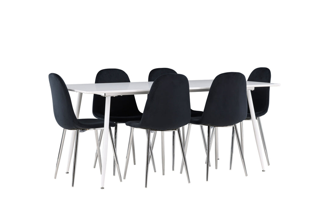 Venture Home Silar Dining Table with Polar Dining Chair