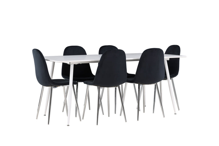 Venture Home Silar Dining Table with Polar Dining Chair