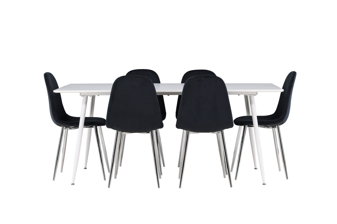 Venture Home Silar Dining Table with Polar Dining Chair