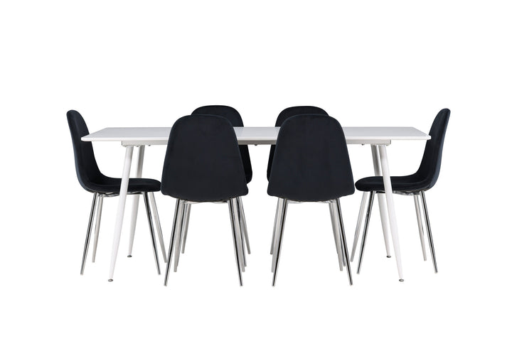 Venture Home Silar Dining Table with Polar Dining Chair