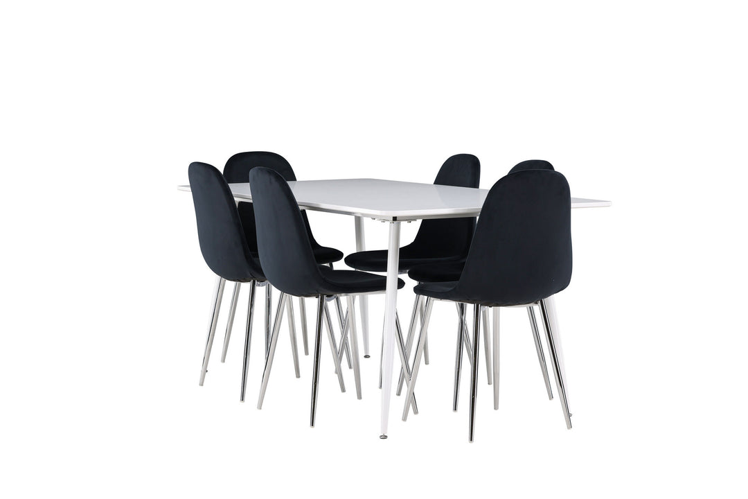 Venture Home Silar Dining Table with Polar Dining Chair