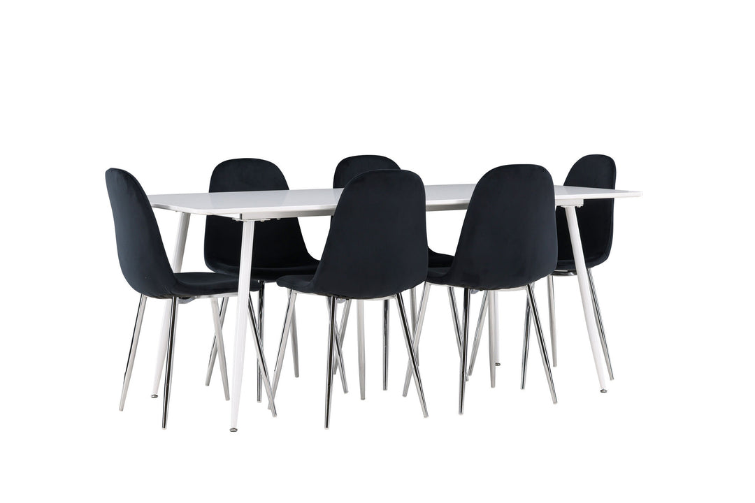 Venture Home Silar Dining Table with Polar Dining Chair