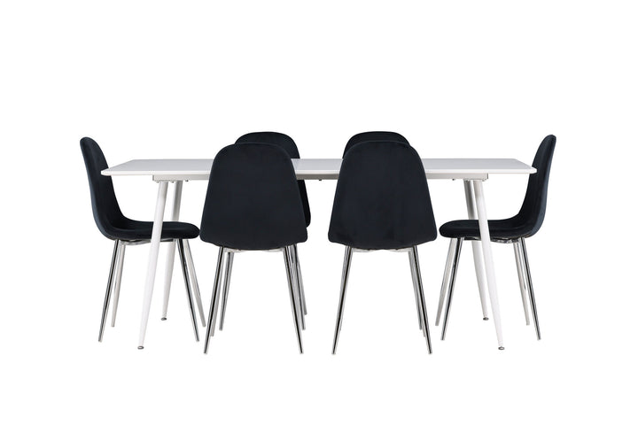 Venture Home Silar Dining Table with Polar Dining Chair