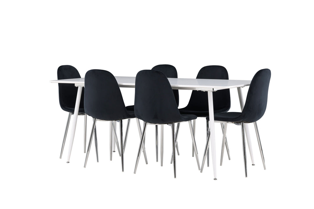 Venture Home Silar Dining Table with Polar Dining Chair