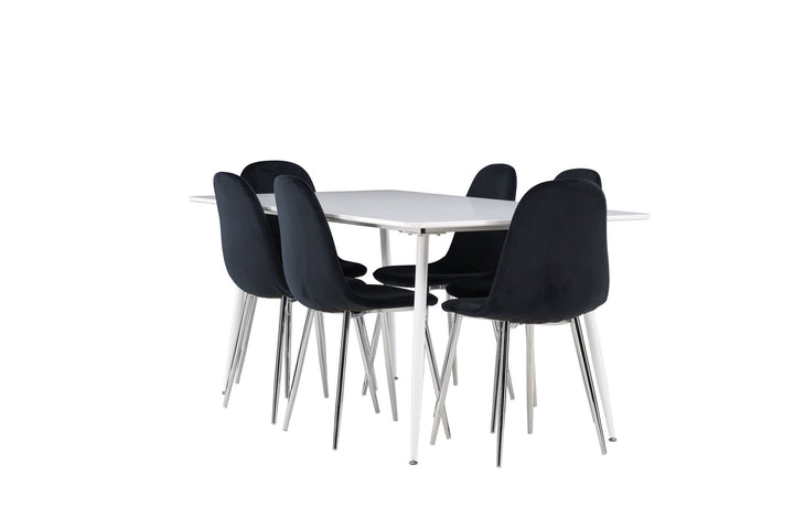 Venture Home Silar Dining Table with Polar Dining Chair