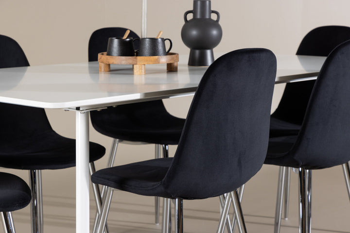 Venture Home Silar Dining Table with Polar Dining Chair