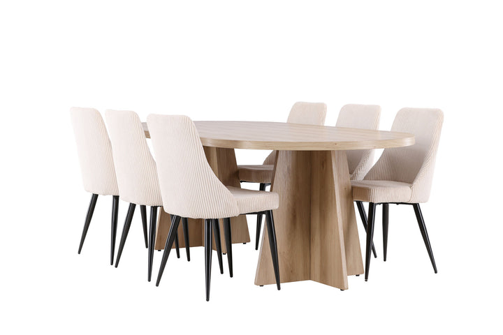 Venture Home Bootcut Dining Table with Leone Dining Chair