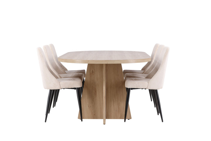 Venture Home Bootcut Dining Table with Leone Dining Chair