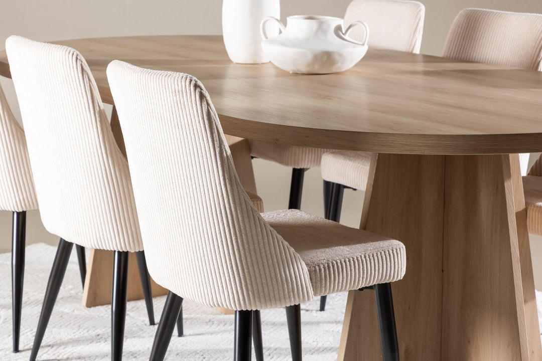 Venture Home Bootcut Dining Table with Leone Dining Chair