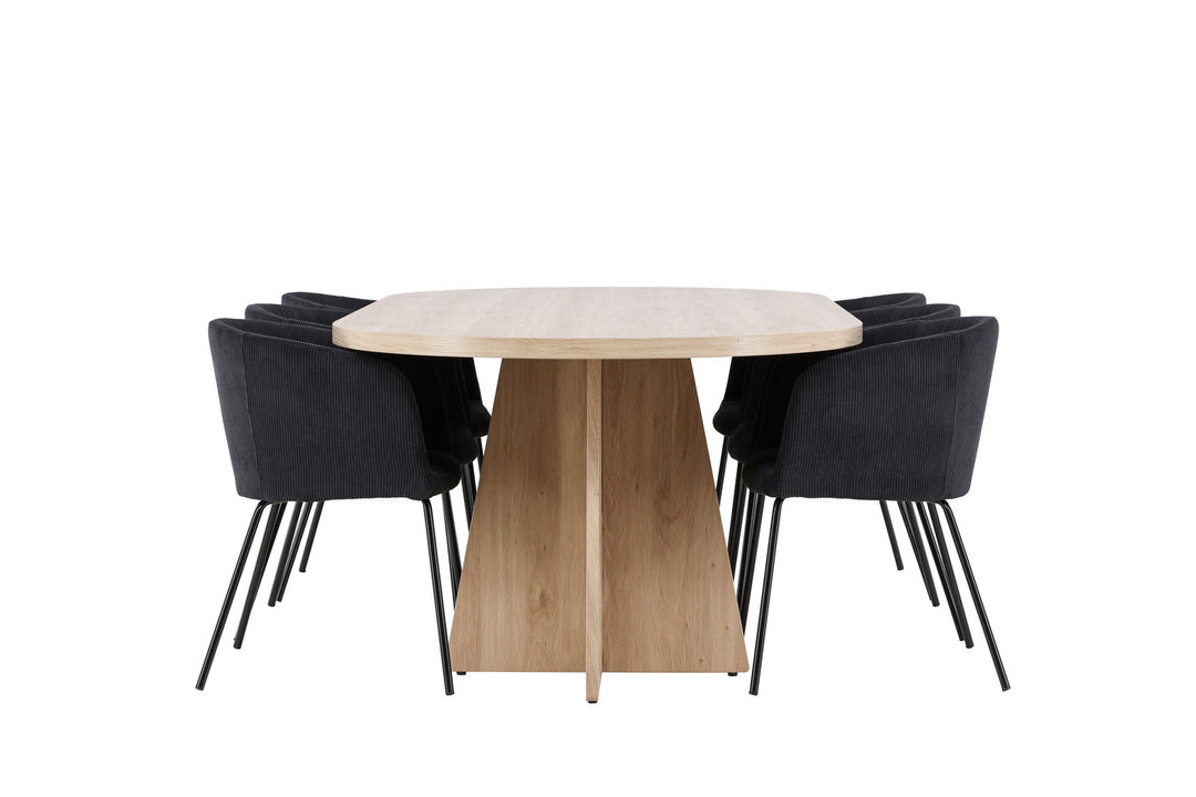 Venture Home Bootcut Dining Table with Berit Dining Chair