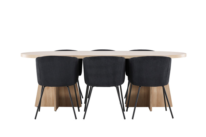 Venture Home Bootcut Dining Table with Berit Dining Chair